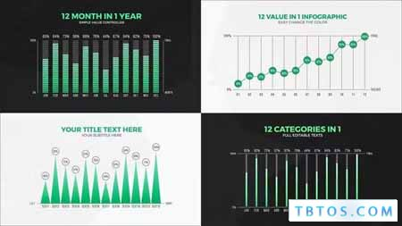 Videohive 12 Value Infographic Charts