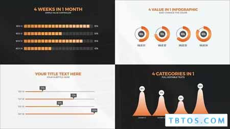 Videohive 4 Value Infographic Charts