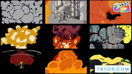 Cartoon Explosion Transitions Pack FCPX 38401772