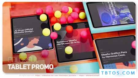 Videohive Colorful Tablet Promo