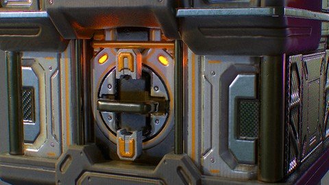Game Asset Creation Modeling Texturing A Futuristic Crate