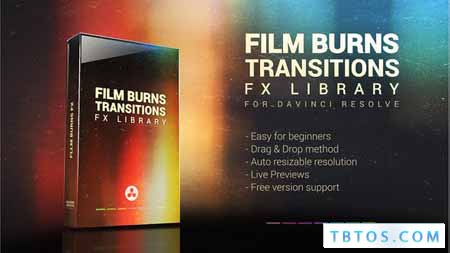 Film Burns Transitions FX Pack for DaVinci Resolve 38274472