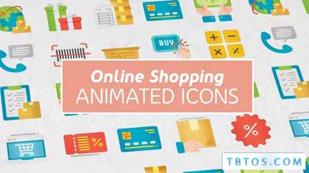 Videohive Online Shopping Modern Flat Animated Icons