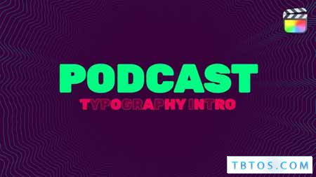 Podcast Typography Intro For Final Cut Pro X 38472411