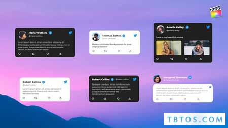Stylish Tweets Pack For Final Cut Pro 38415215