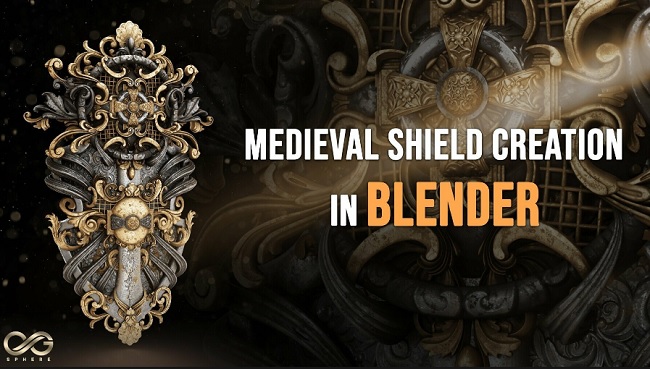 Artstation Create Super Detailed Shield In Blender Tutorial
