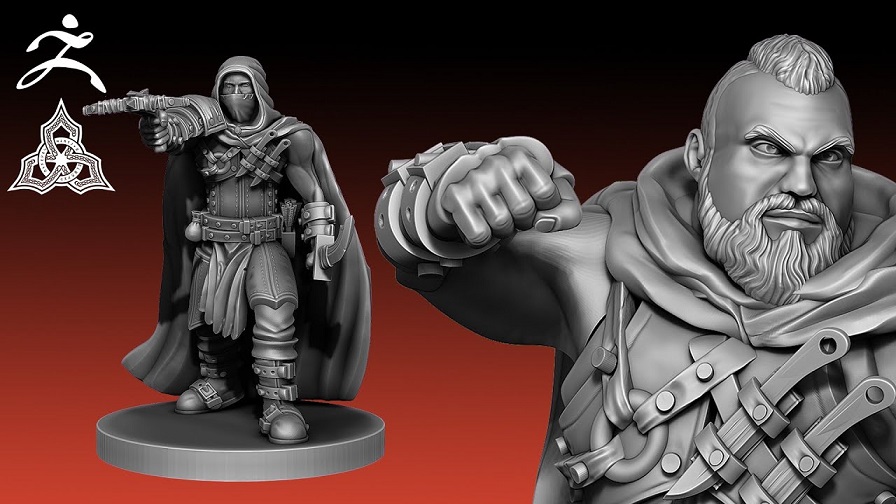 Sculpt 3D Printable Rogues With Zbrush And Autodesk Maya