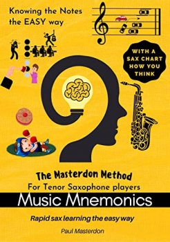 Music Mnemonics for Tenor Saxophone Players Rapid Sax Learning The Easy Way How to Play Easy Tenor Sax Book 1