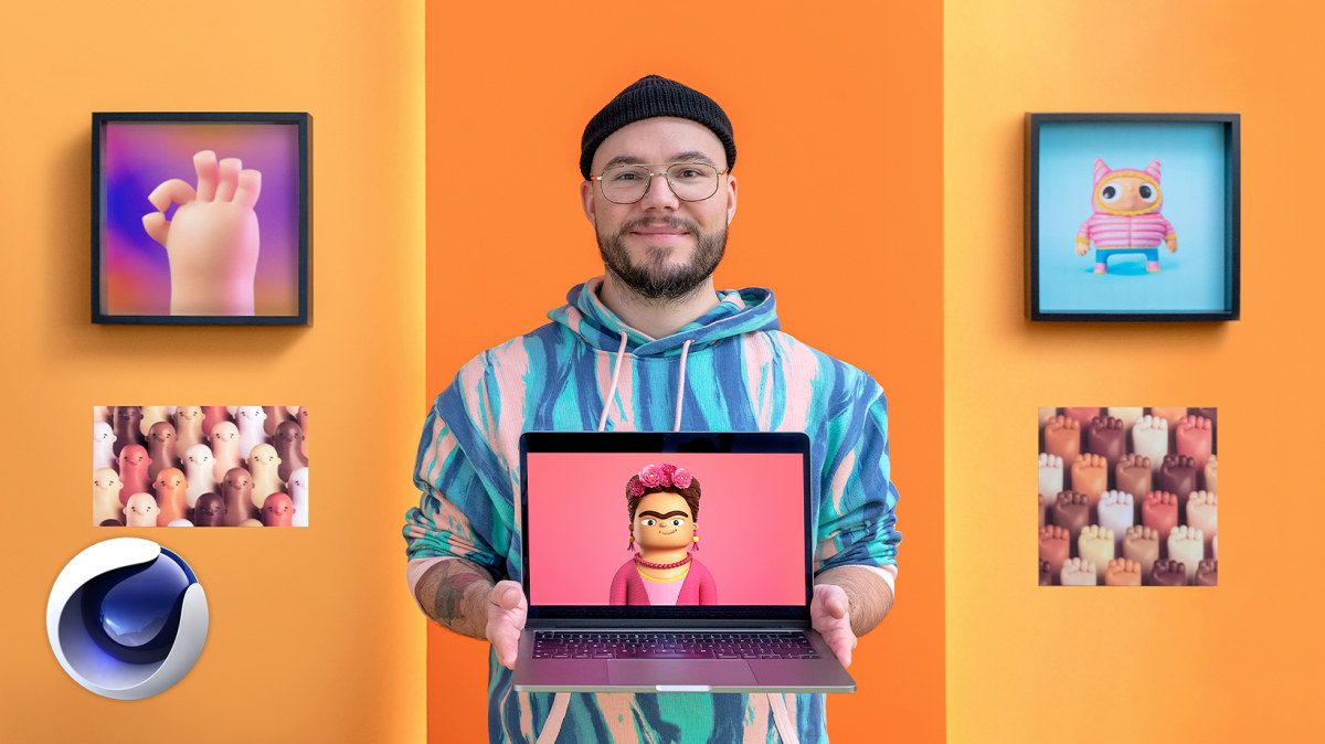 Domestika 3D Self Portrait Creation for Social Media in Cinema 4D