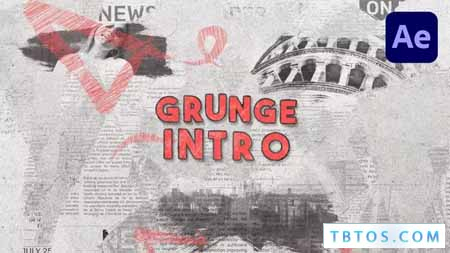 Videohive Grunge Brush Logo Intro