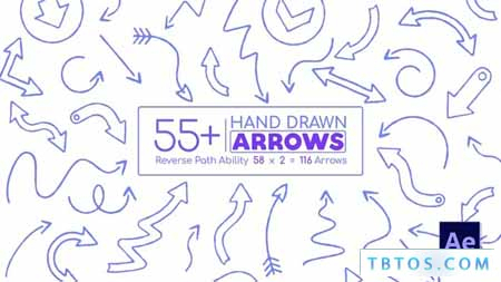 Videohive Hand Drawn Arrow Pack After Effects