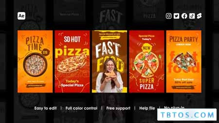 Videohive Pizza Stories