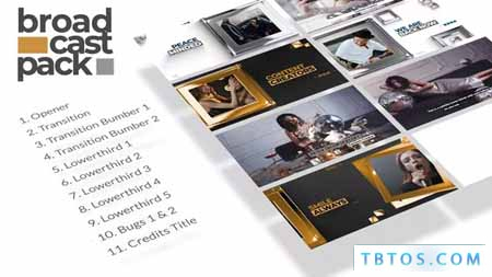 Videohive Silver Or Gold Square Titanium Broadcast Pack