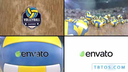 Videohive Volleyball Logo Reveal 3