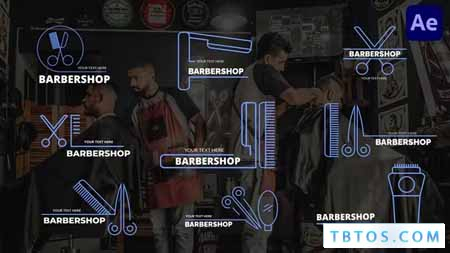 Videohive Barbershop Titles After Effect