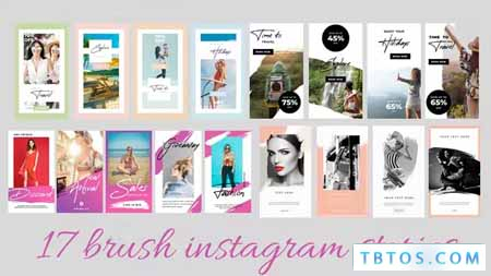 Videohive Brush Instagram stories
