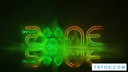 Videohive Grunge Neon Logo