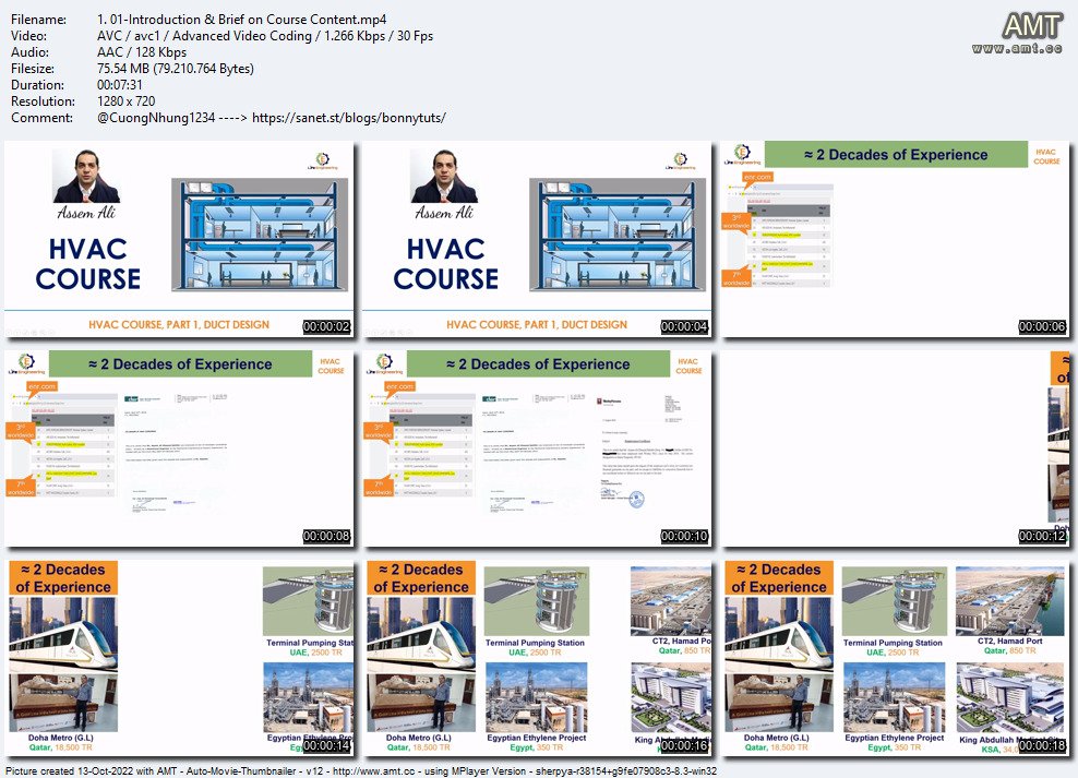 HVAC Design Course with Practical Examples on AutoCAD
