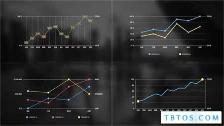 Videohive Line Chart Infographic