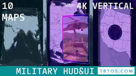 Videohive Military HUD UI Maps Vertical