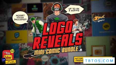 Videohive Mini Comic Bundle Logo Reveals