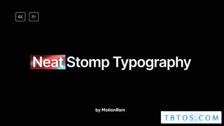 Videohive Neat Stomp Typography for Premiere Pro