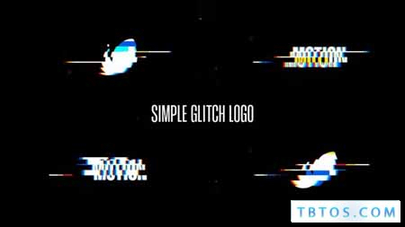 Videohive Simple Glitch Logo