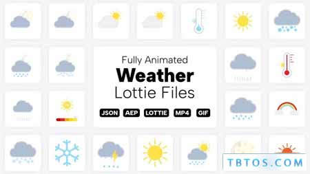 Videohive Weather Lottie Files
