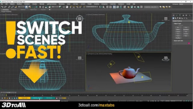 3DtoAll MAXTabs V1 3 For 3DS MAX 2015 2023