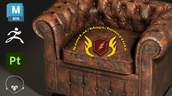 Chesterfield Sofa Video Game Asset Prop Modeling Texturing