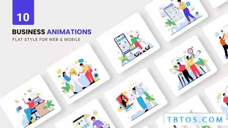 Videohive Business Animations Flat Concept