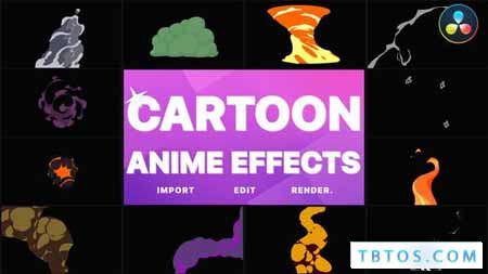 Cartoon Anime Effects Pack DaVinci Resolve 40165087