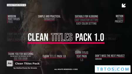 Videohive Clean Text Titles AE