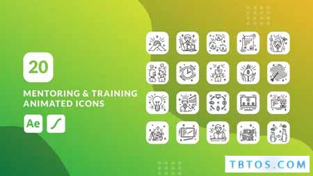 Videohive Mentoring Training Icons After Effects