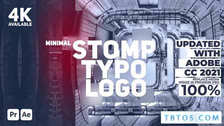 Videohive Minimal Stomp Typo Logo for Premiere Pro 39792474