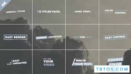 Videohive Minimal Titles After Effects