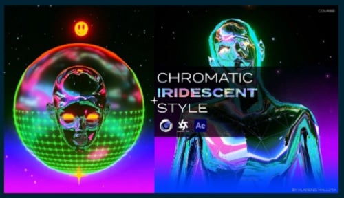 Skillshare 3D Chromatic Iridescent Animation Style in Cinema4D Octane Render